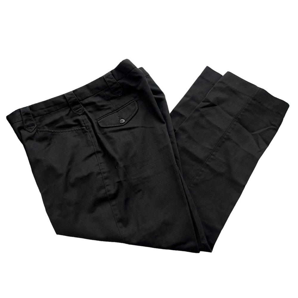 High Noon Men’s Size 38 M Waist Black Gray Polyester Cotton Pleated Dress Pants